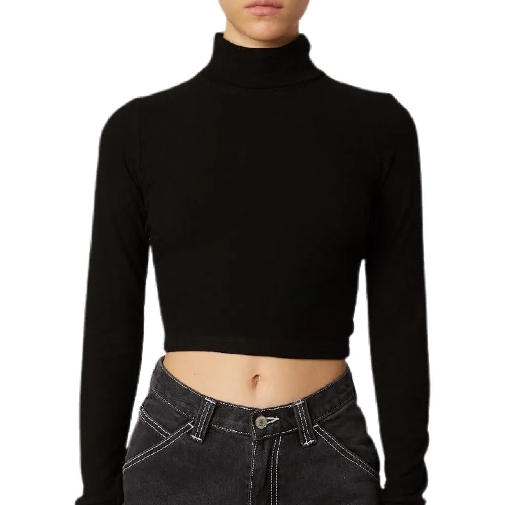 Gigi Long Sleeve Top - Black.