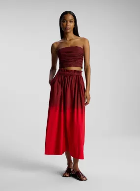 Gina Dip Dye Midi Skirt