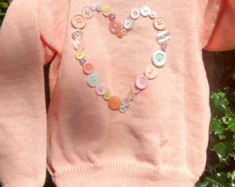 Girls Handmade Sweetheart design Jumper