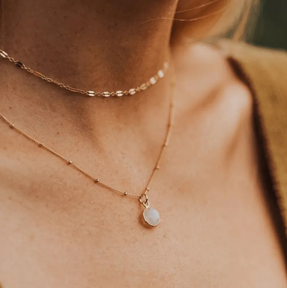 Gold Filled Lace Choker Necklace