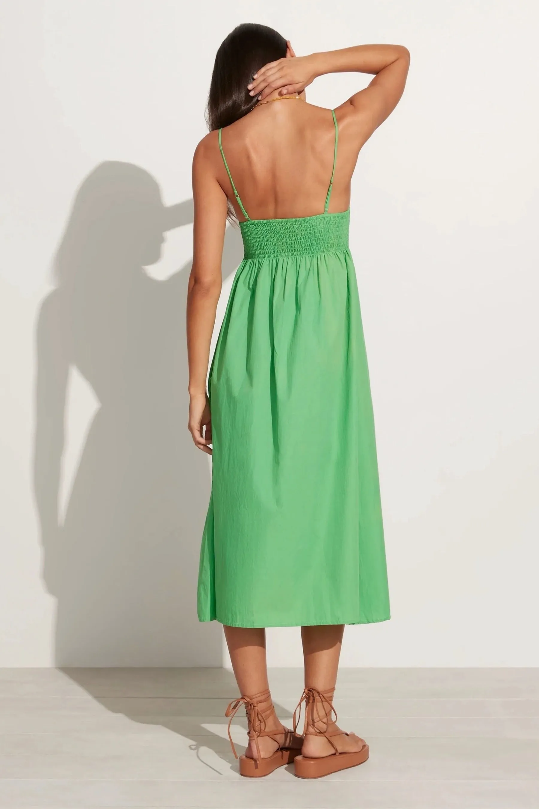 Green Bryssa Midi Dress