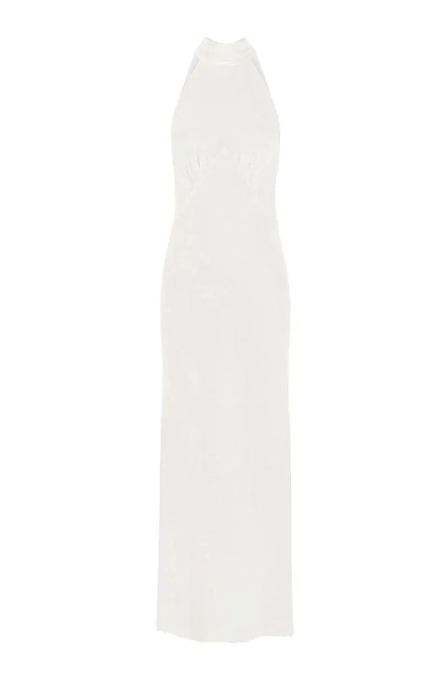 Greta Ivory Silk Long Slip Dress