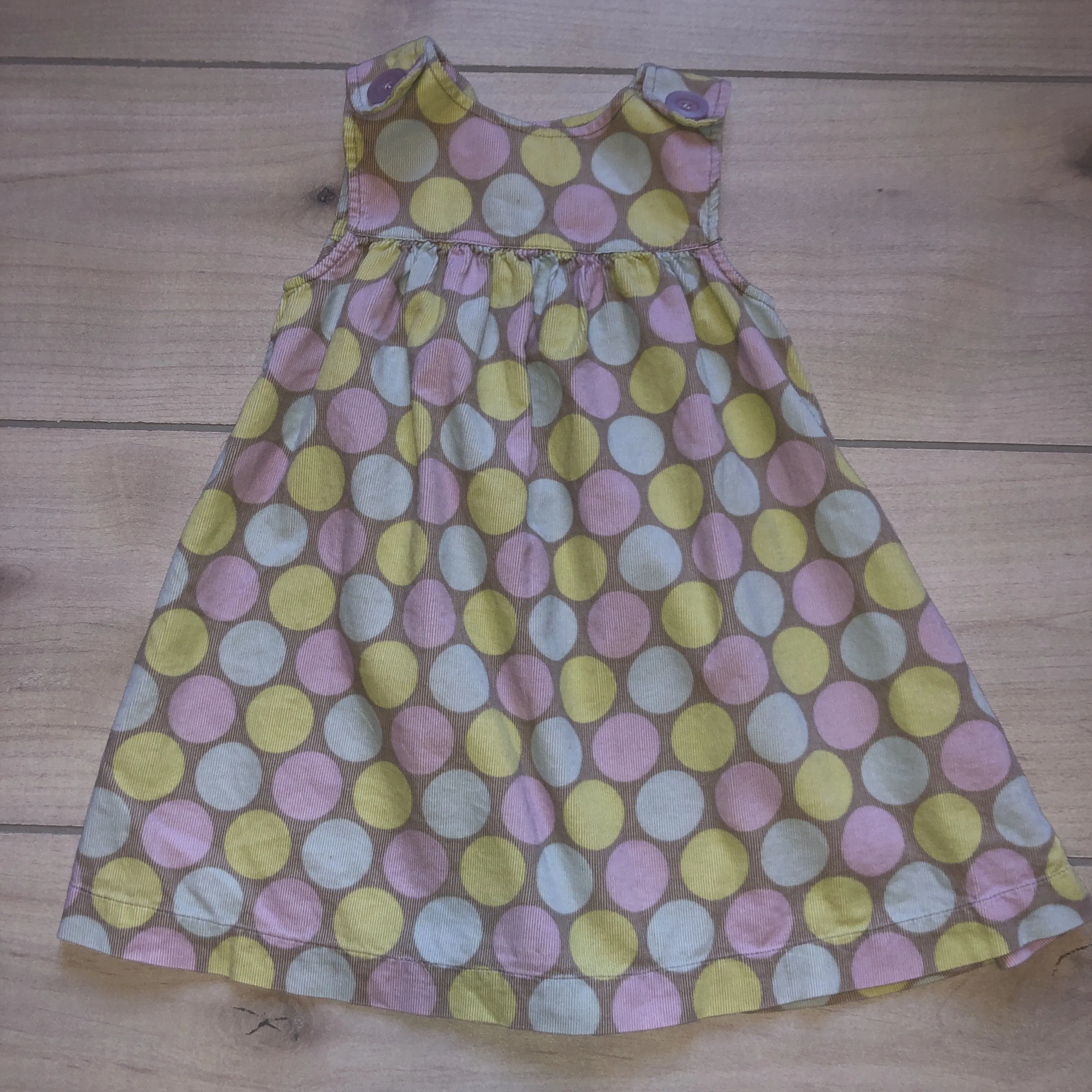 Gymboree Pastel Dot Corduroy Jumper Dress