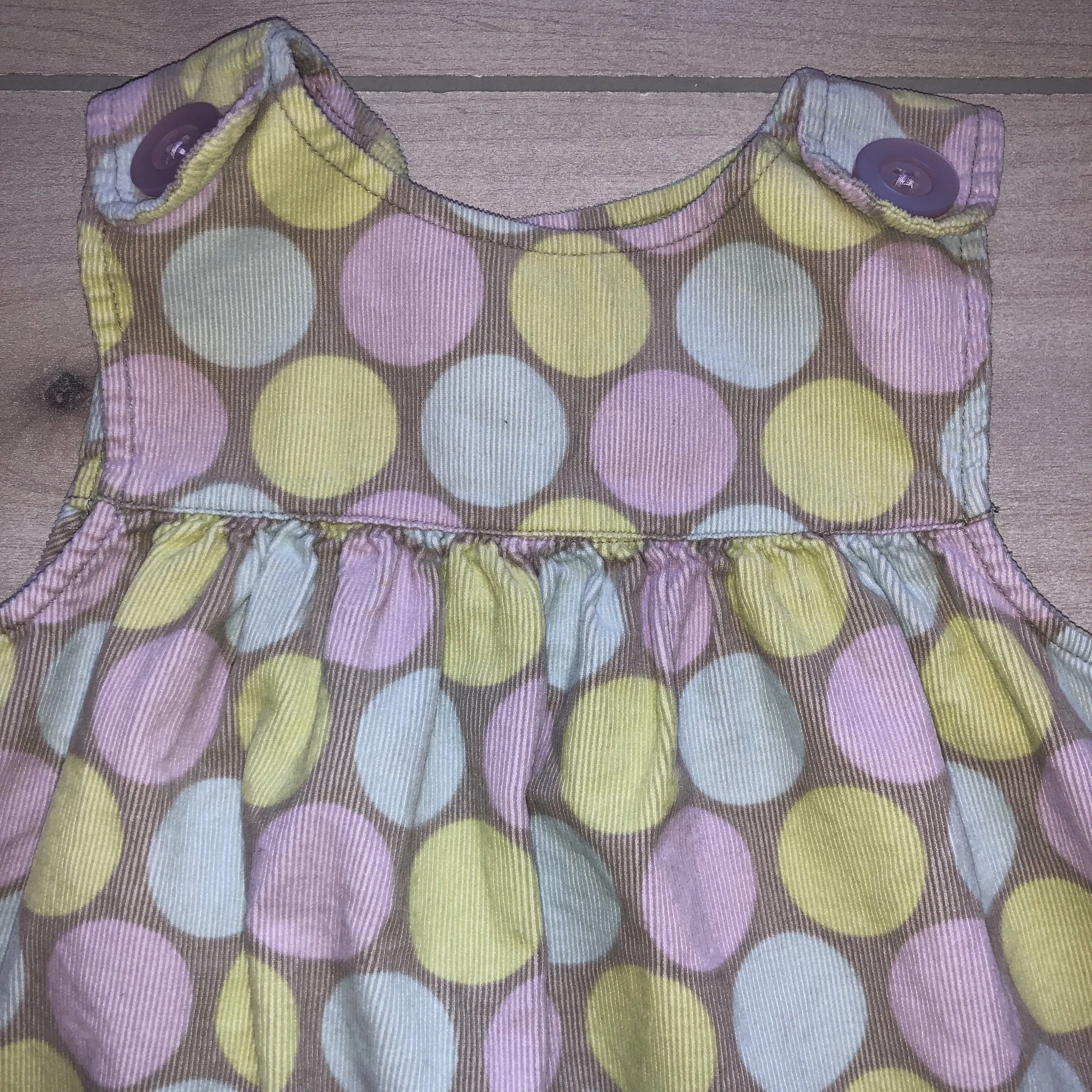 Gymboree Pastel Dot Corduroy Jumper Dress