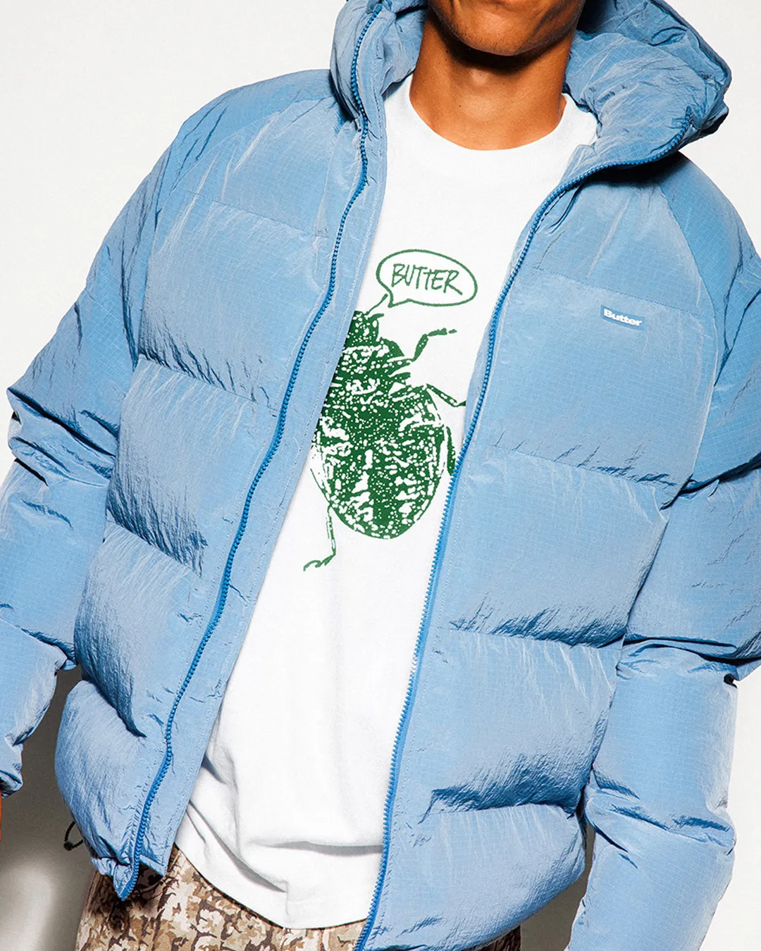 Hooded Puffer Jacket, Ice