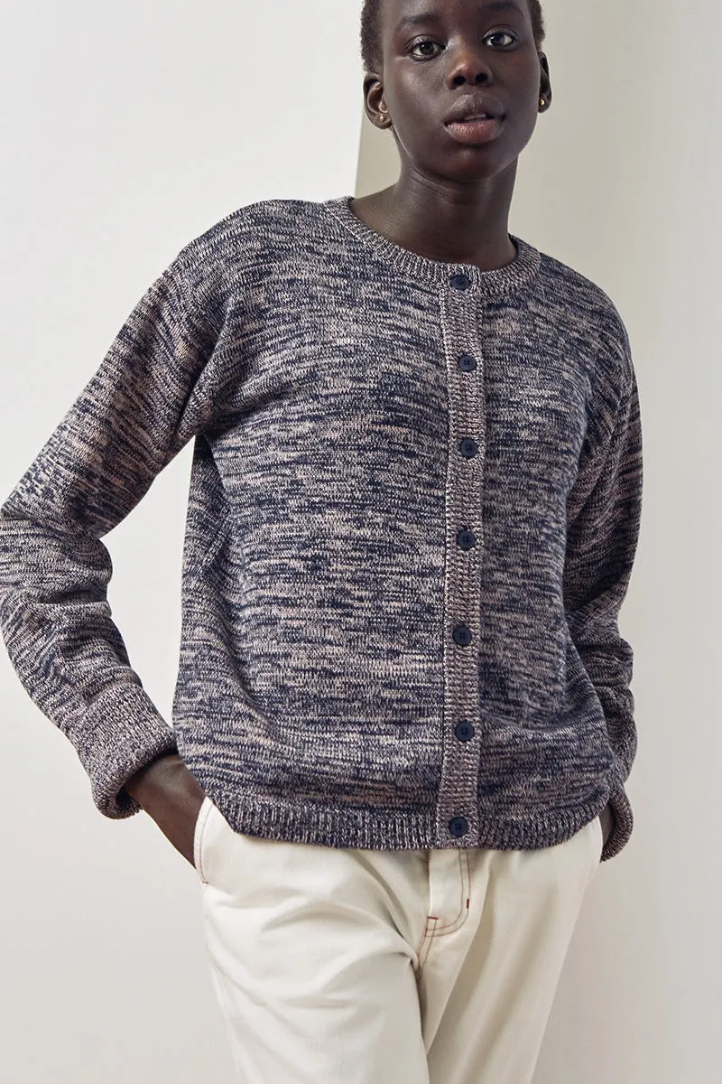 Horizon Cardigan - Navy Melange