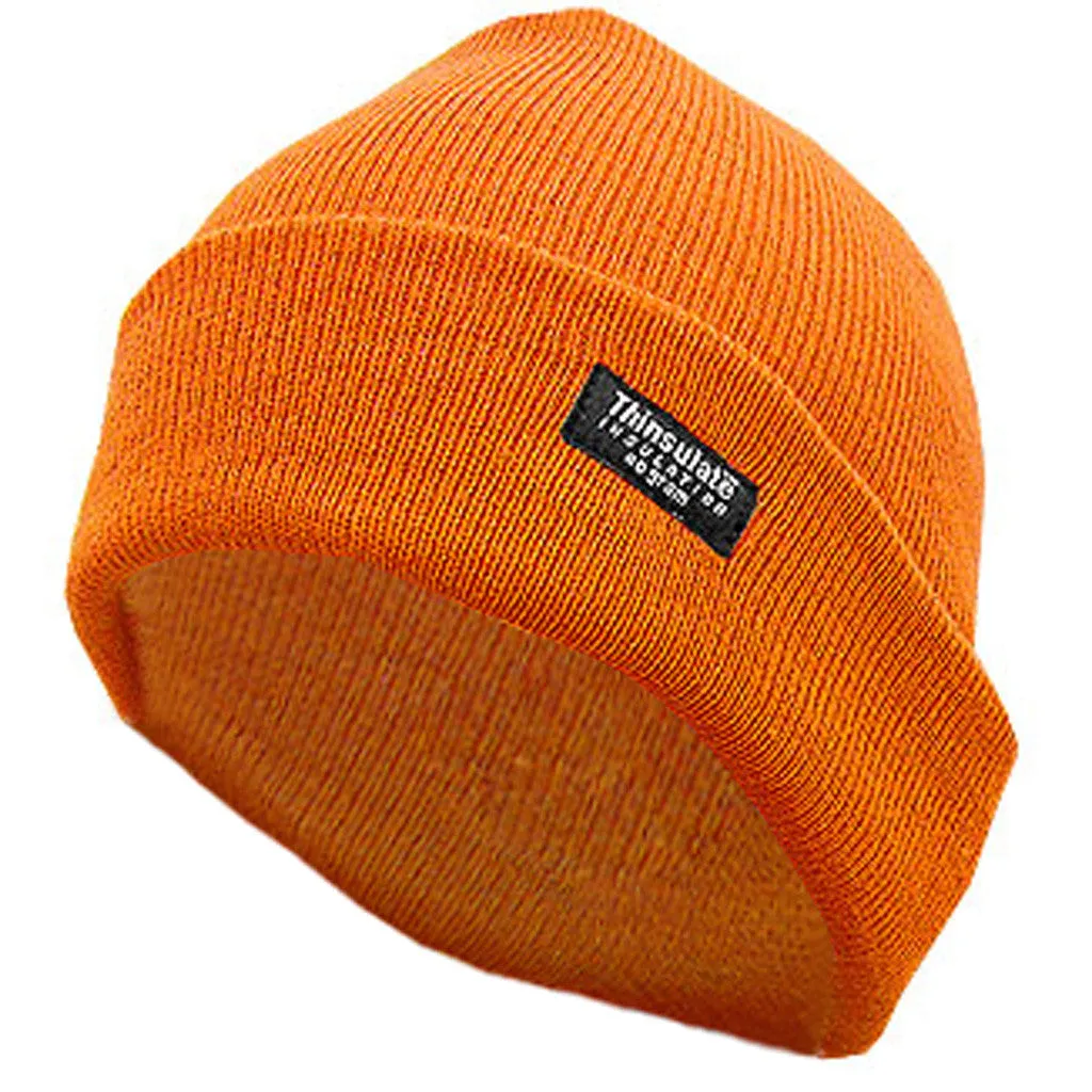 Hot Shot Insulated Cuff Cap 2-Ply Blaze Orange