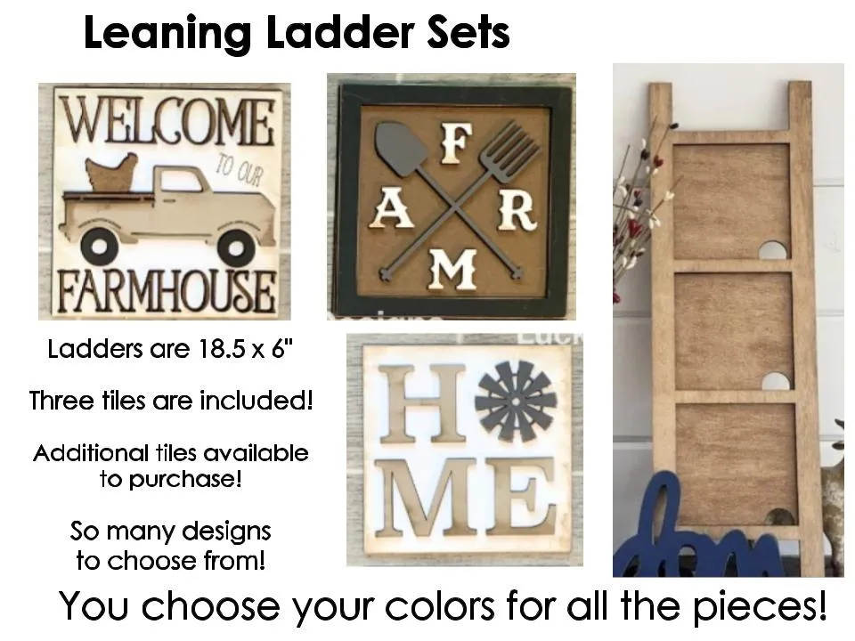 Interchangeable Leaning Ladder Set