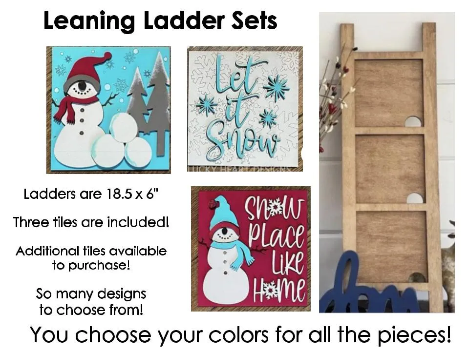 Interchangeable Leaning Ladder Set