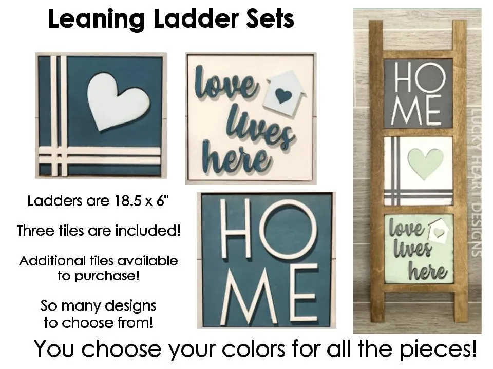 Interchangeable Leaning Ladder Set