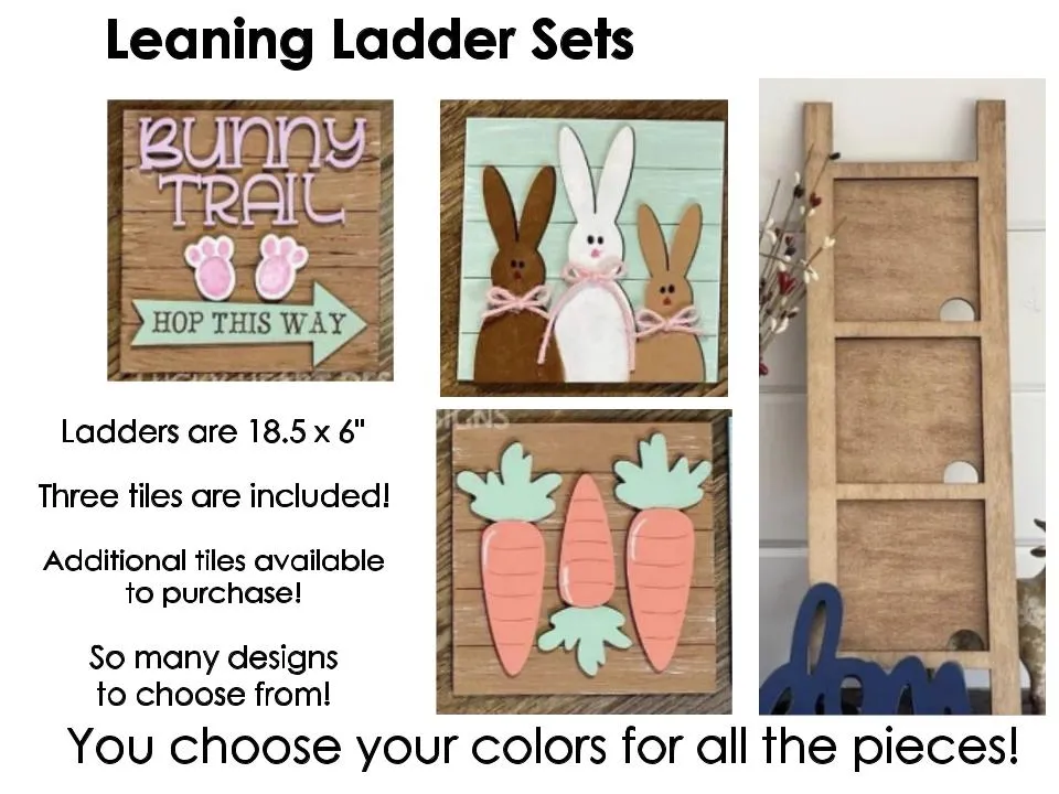 Interchangeable Leaning Ladder Set