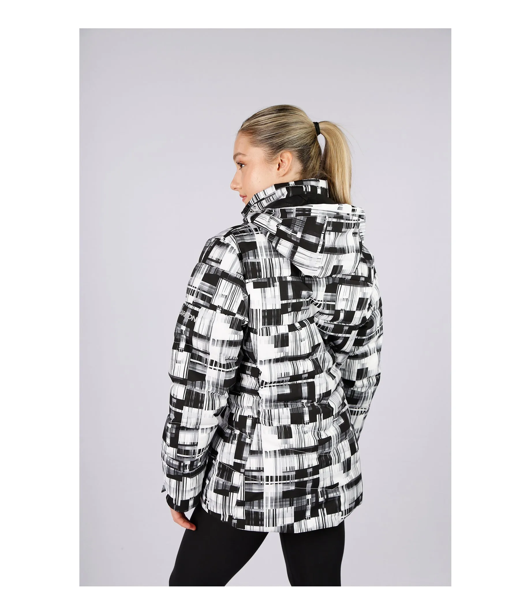 K3654P - Crest Print - Insulated Puffer - Prism