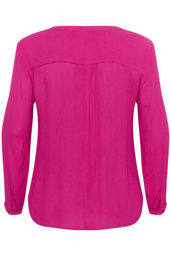 Kaffe Curve Ami Blouse in Fuchsia