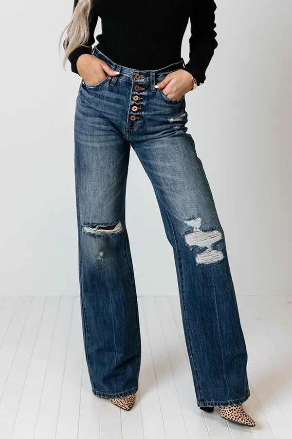 KanCan The Bedford High Waist Distressed Flare