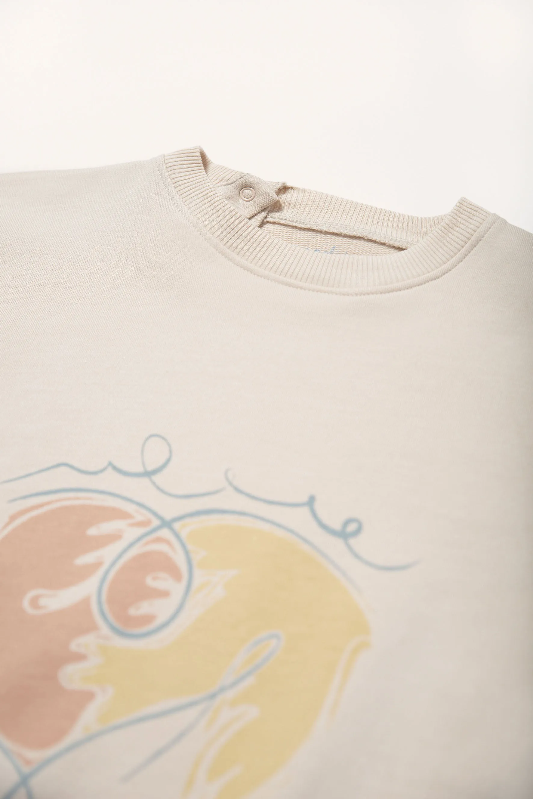 Kids' Pastel Doves Sweatshirt White