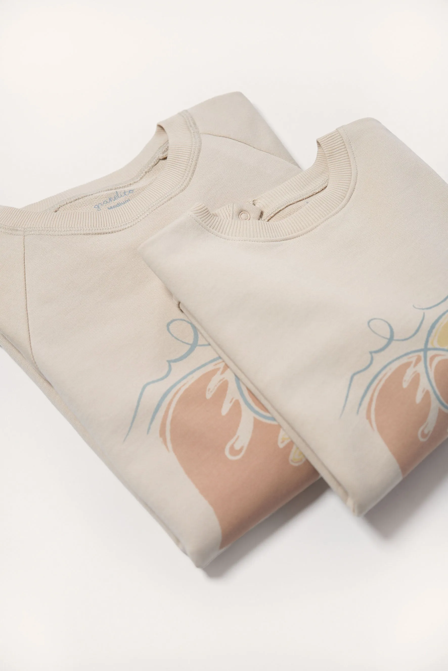 Kids' Pastel Doves Sweatshirt White