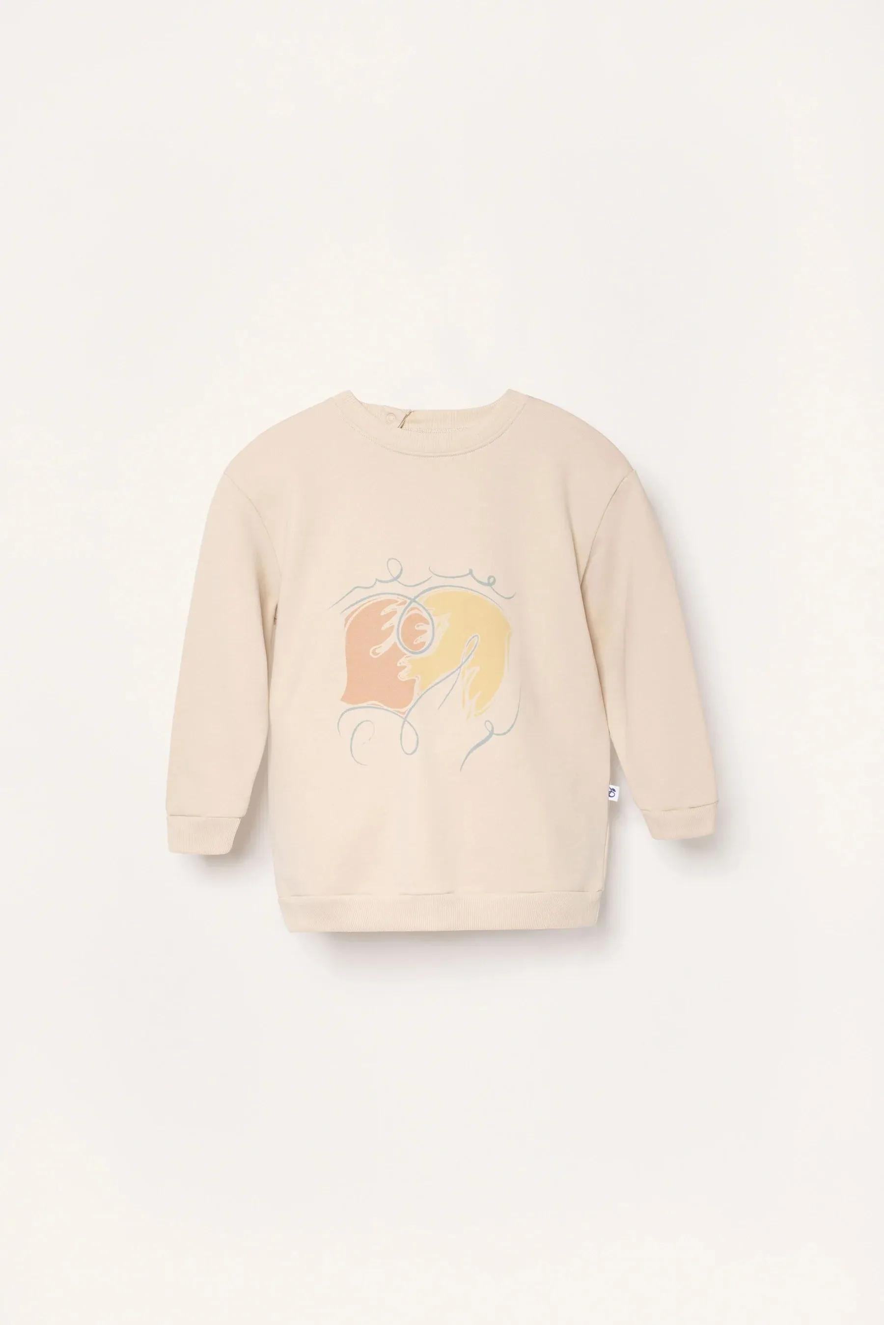 Kids' Pastel Doves Sweatshirt White