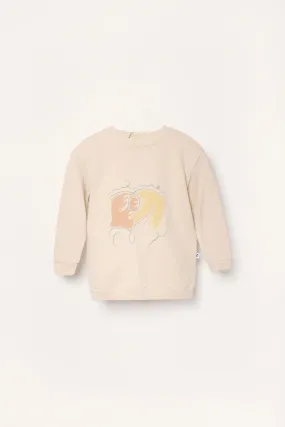 Kids' Pastel Doves Sweatshirt White