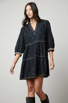 KILEY EMBROIDERED BOHO DRESS