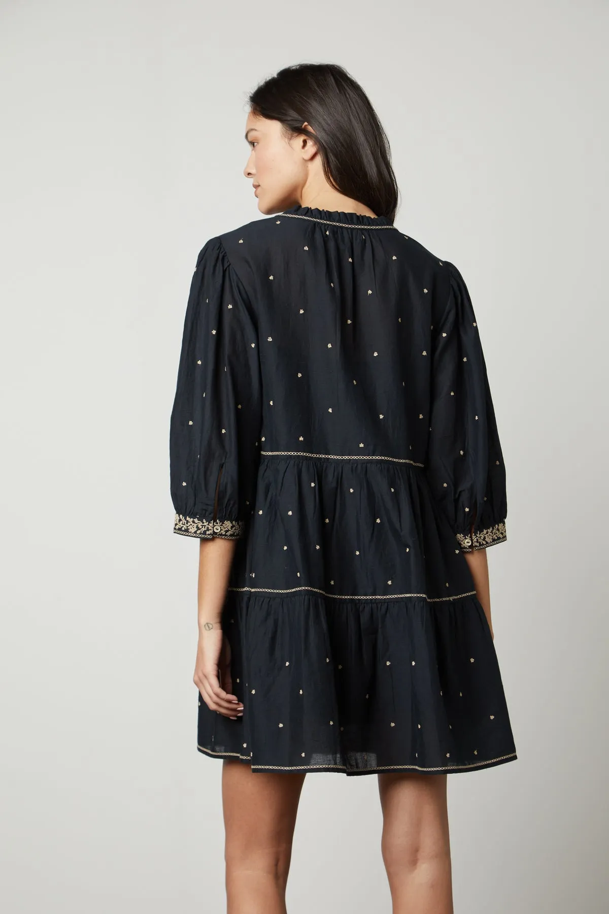 KILEY EMBROIDERED BOHO DRESS