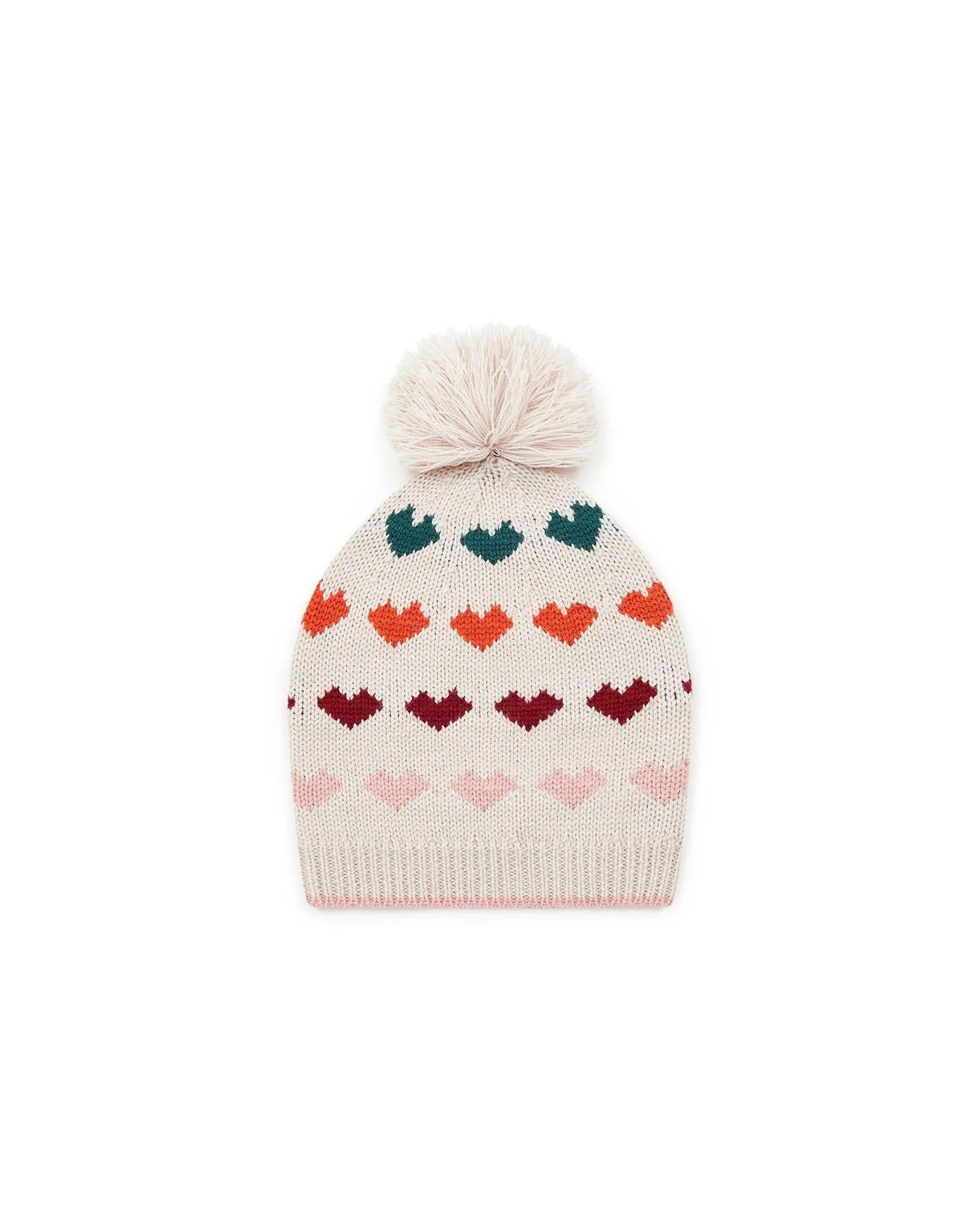 Knitted Jacquard Tassel Hat