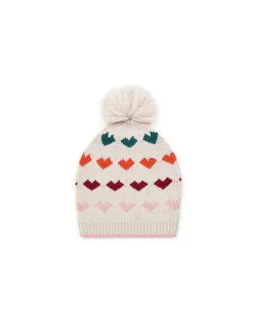 Knitted Jacquard Tassel Hat