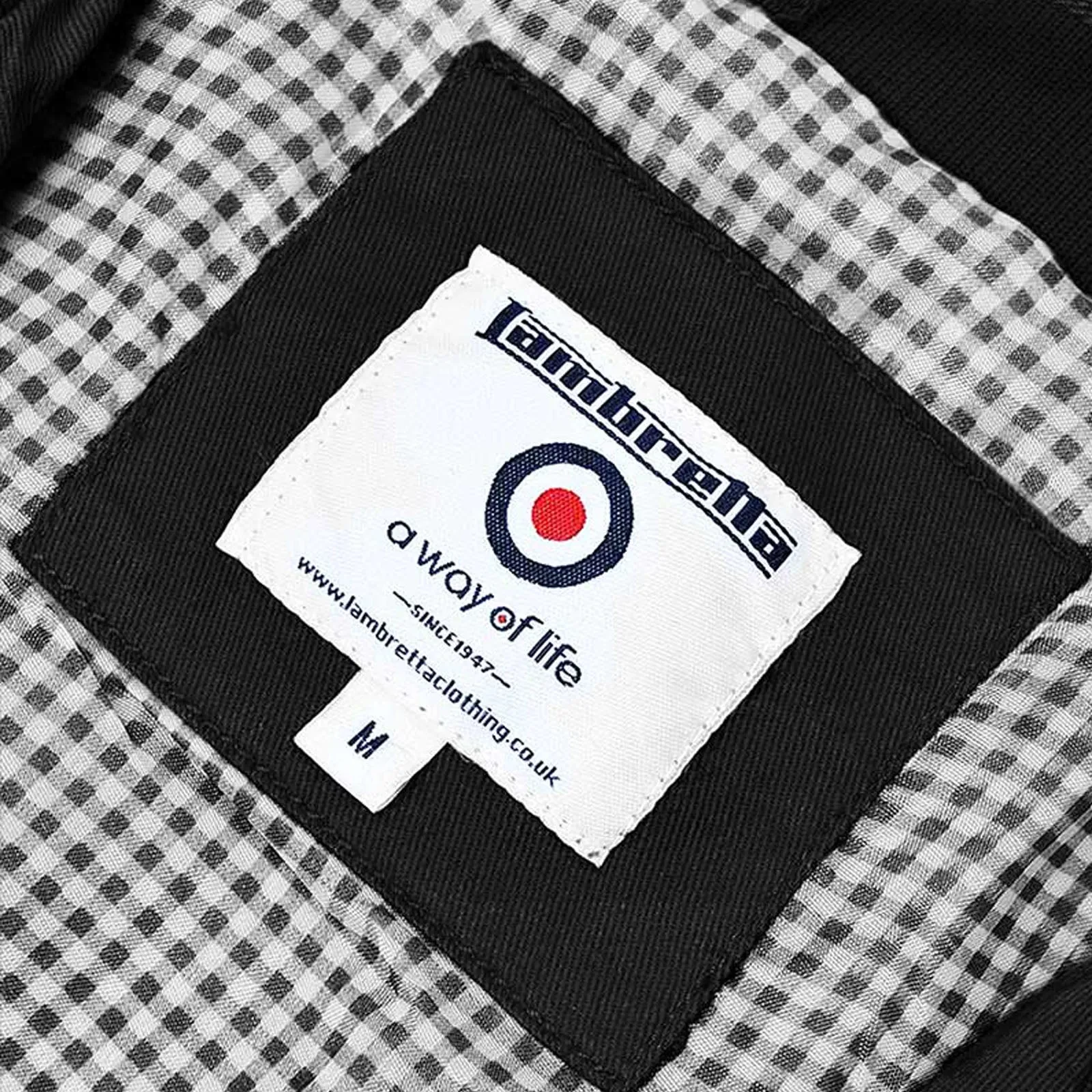 Lambretta Mens Harrington Brushed Cotton Bomber Jacket