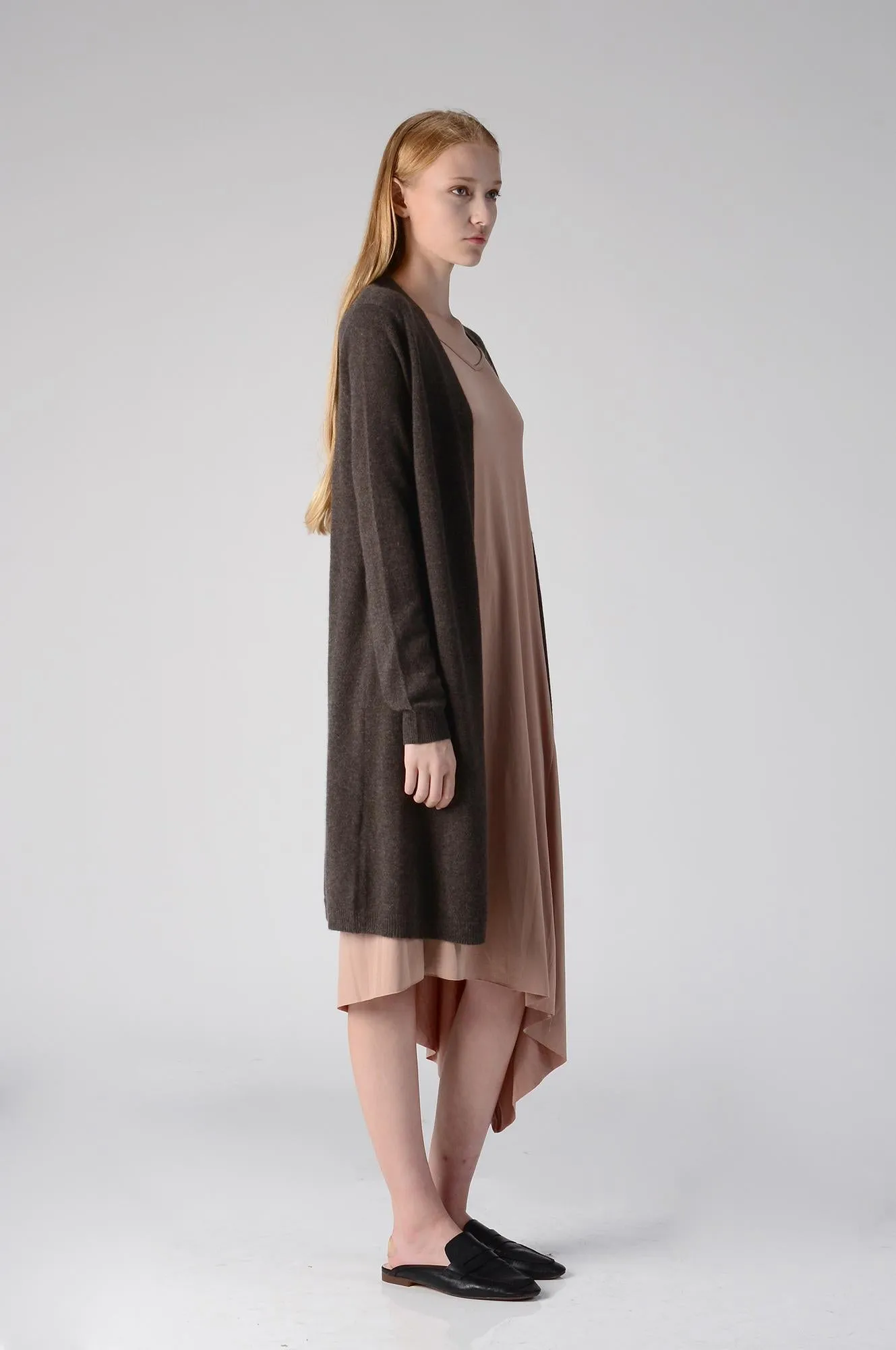 Long Cardigan_Cocoa Brown