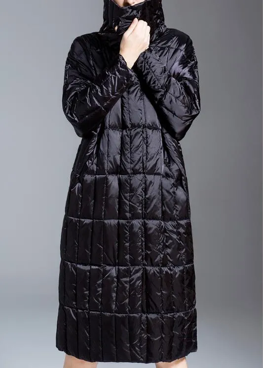 Long Loose Women Down Coat High Collar Winter Loose 90% Duck Down Jackets/2211