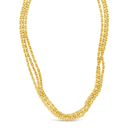 Long Yellow Gold Estate Chain Necklace