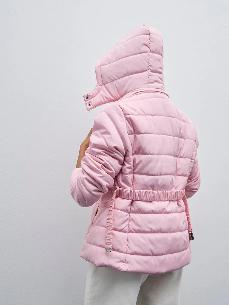 LOV Pink Quilted Puffer Jacket