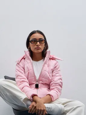 LOV Pink Quilted Puffer Jacket