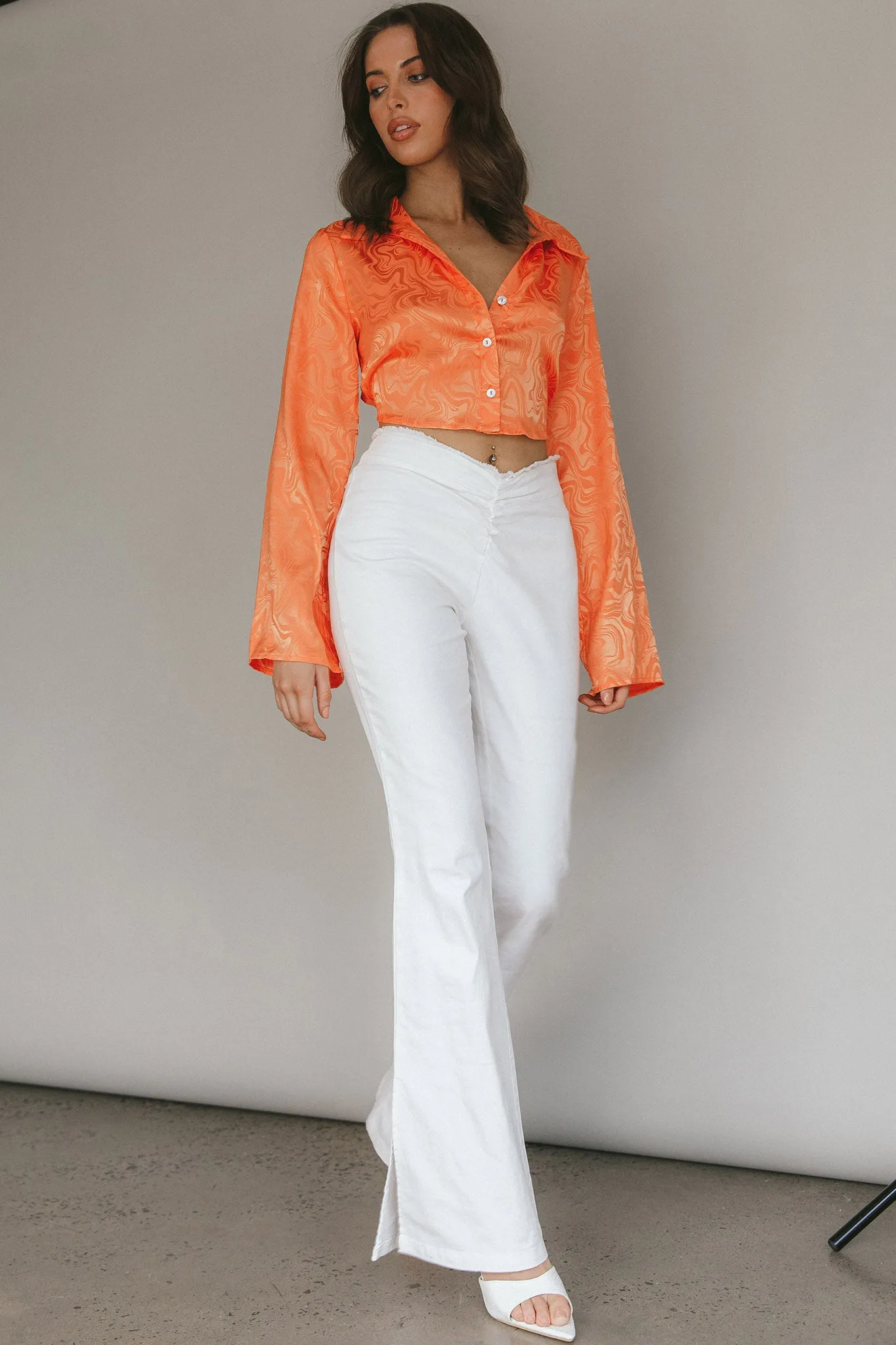 Mahla Flared Pants Ivory