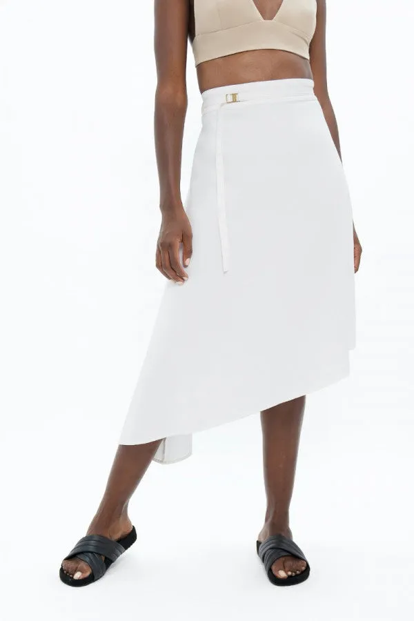 Mallorca PMI Asymmetric Skirt White Dove