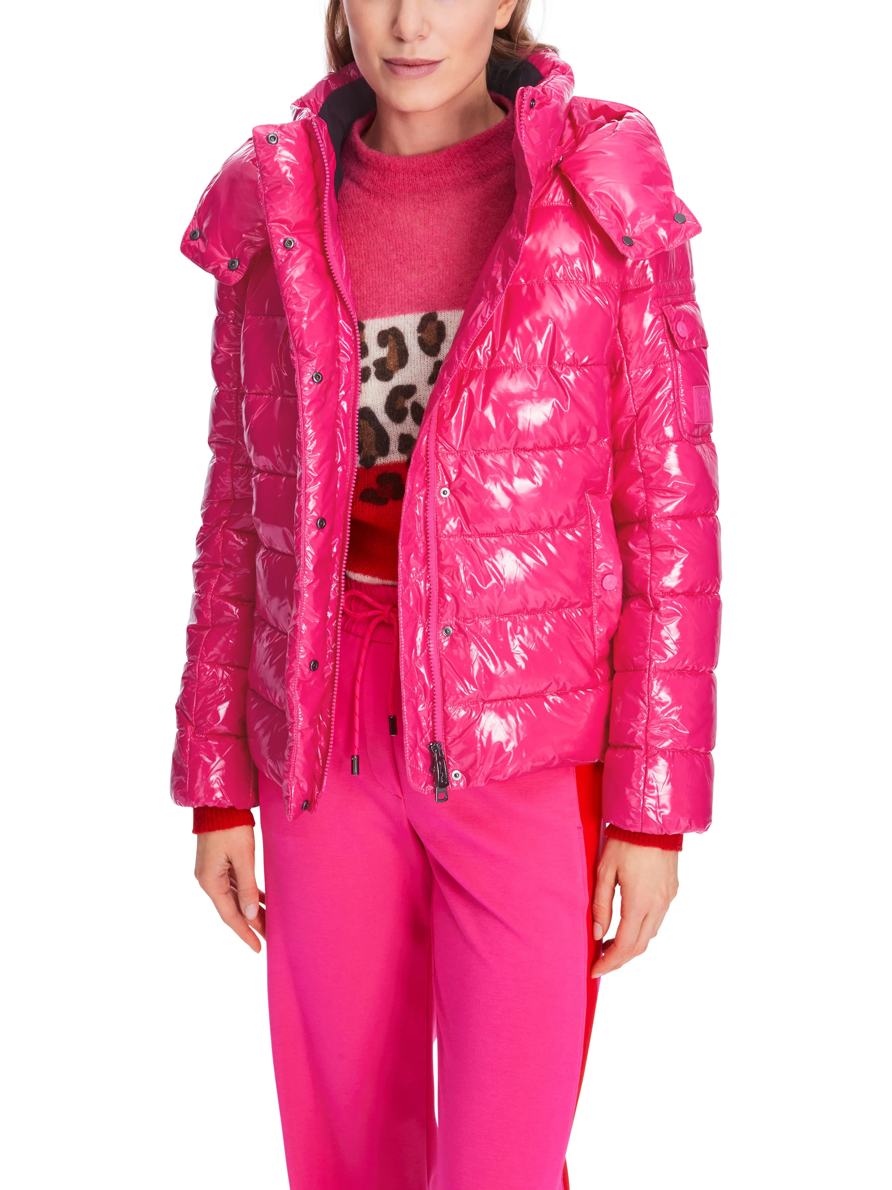 MARC CAIN Pink Puffer Jacket