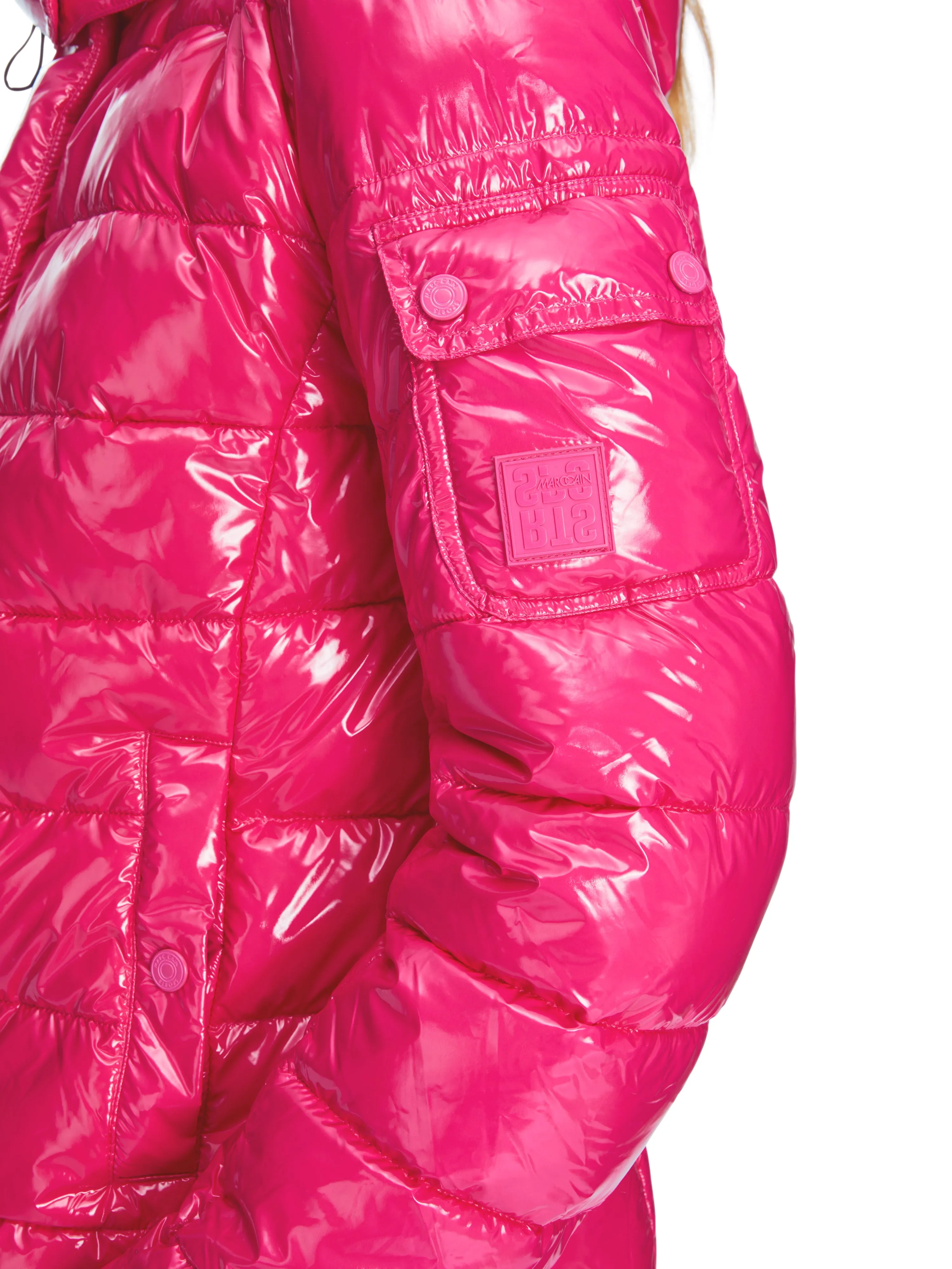 MARC CAIN Pink Puffer Jacket