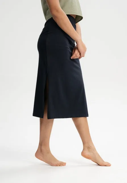 Mela Women Divari Navy Midi Skirt