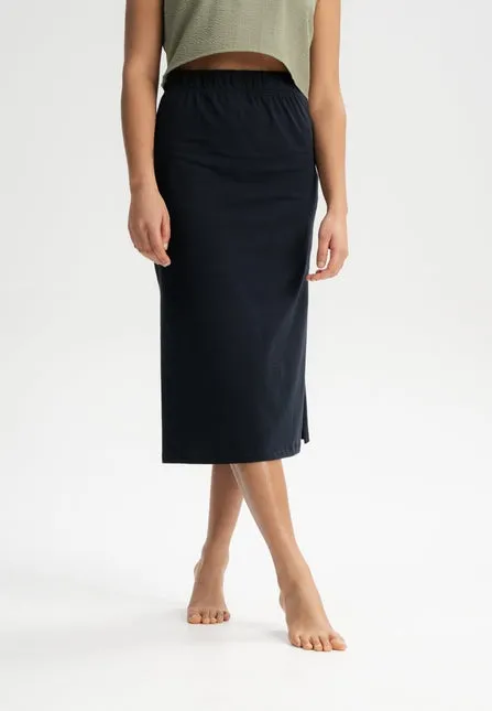 Mela Women Divari Navy Midi Skirt