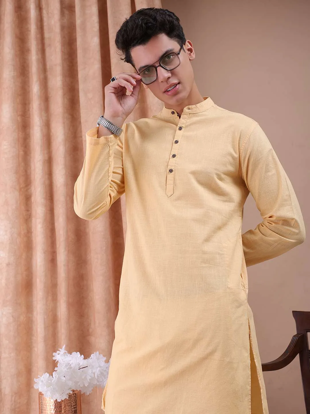 Men Basic Long Kurta