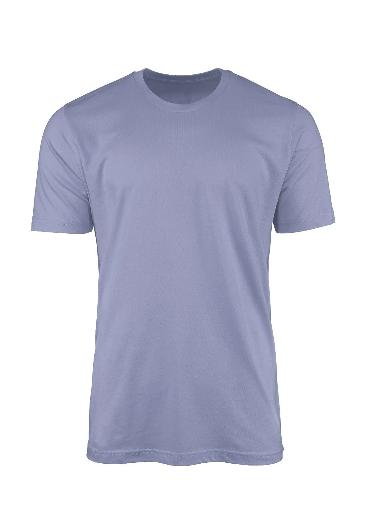 Mens T-Shirt Short Sleeve Crew Neck Lavender Blue