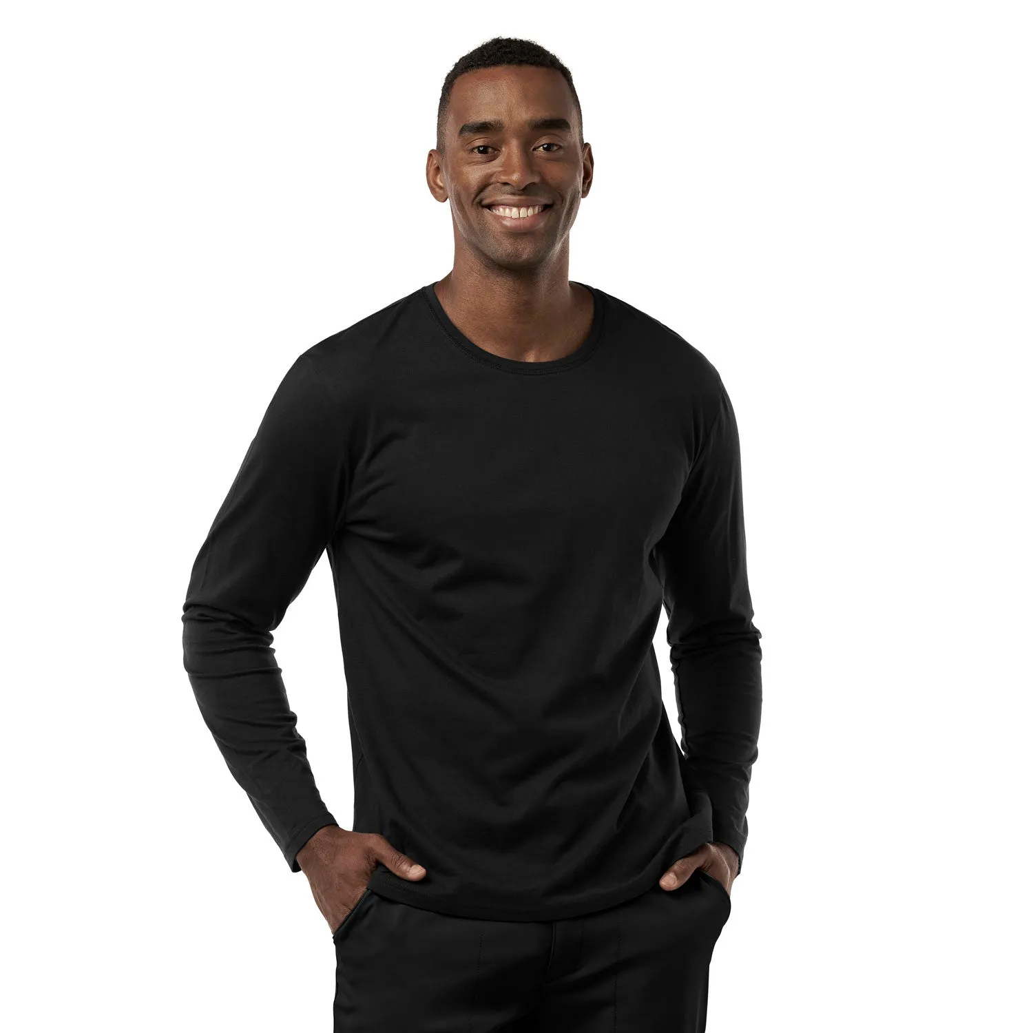 Men's Underscrub Crew Neck Long Sleeve Tee by WonderWink 2909