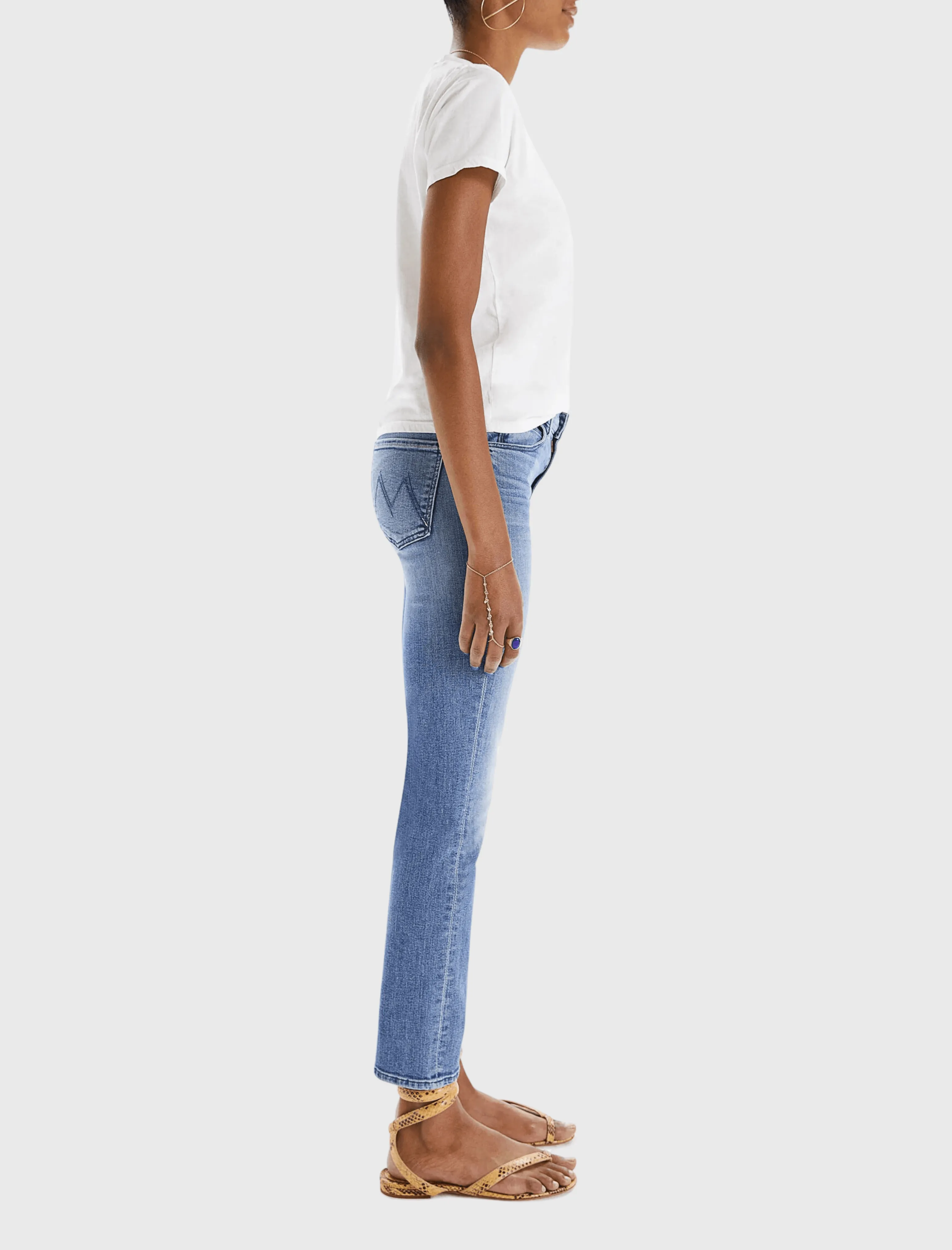 Mid Rise Dazzler Ankle Jean