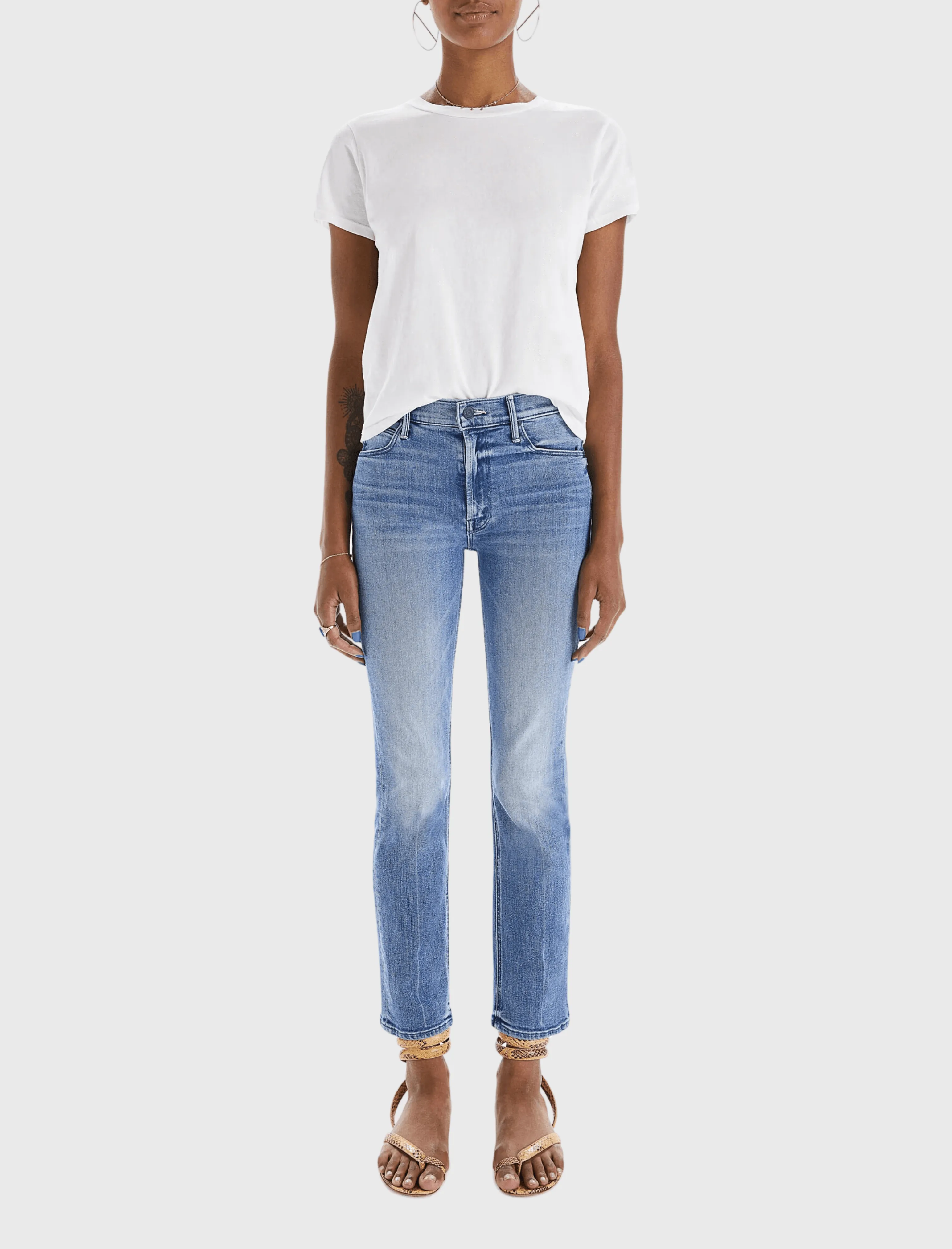 Mid Rise Dazzler Ankle Jean