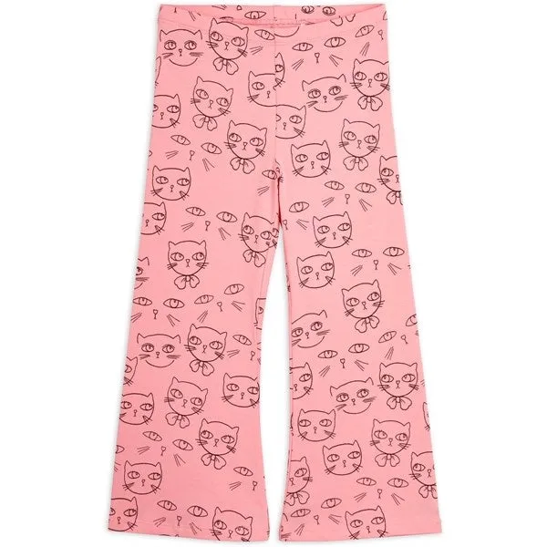 Mini Rodini Pink Cathlethes Aop Flared Pants