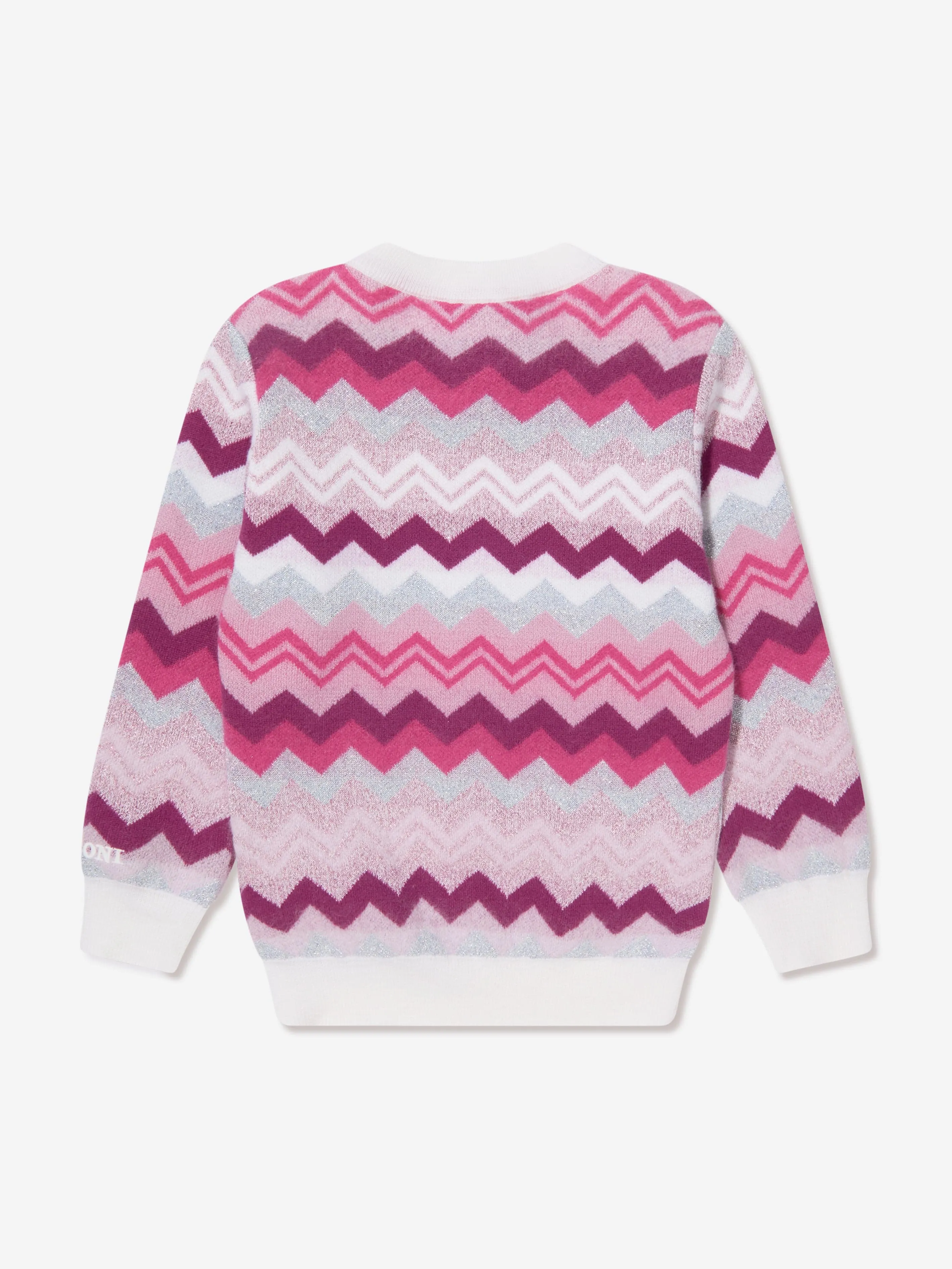 Missoni Girls Zigzag Jumper in Pink