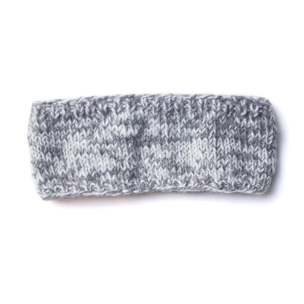 mix knit wool headband