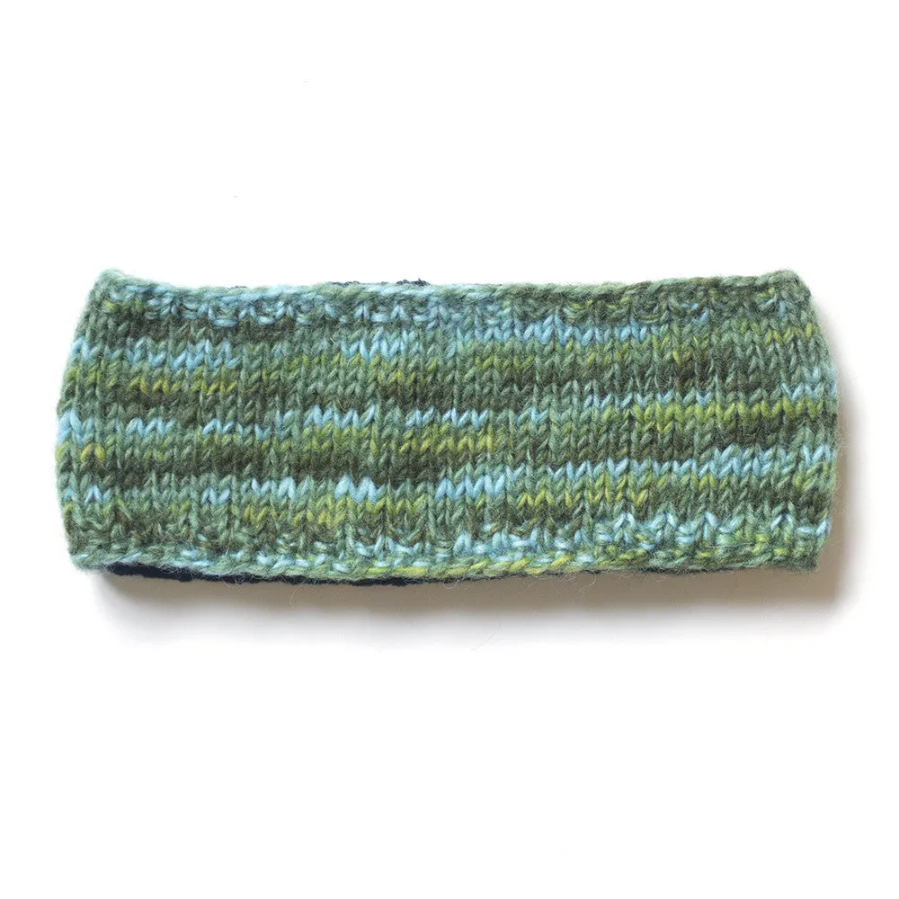 mix knit wool headband