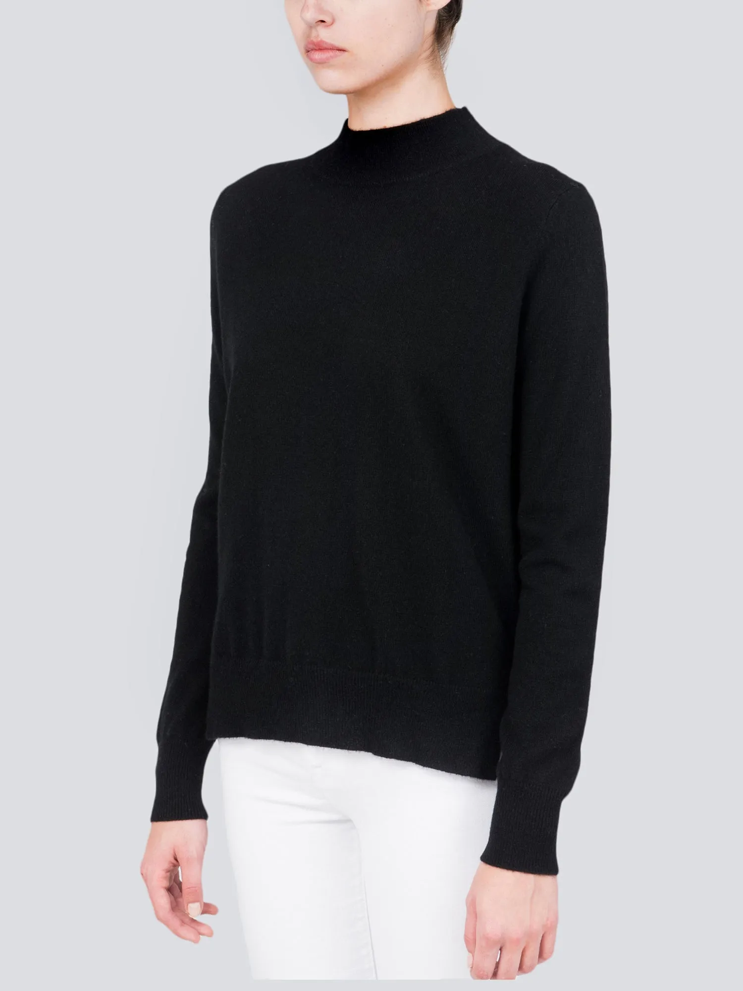 Mockneck Long sleeve_Black