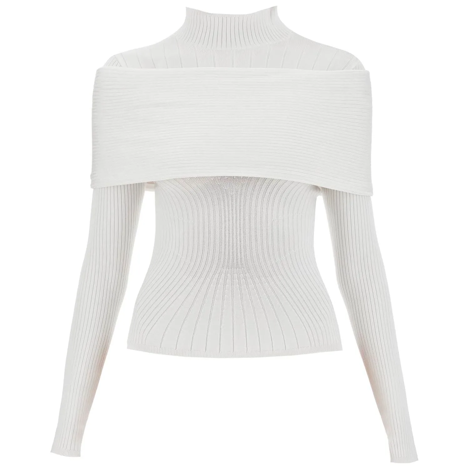 Mugler long-sleeved top with off-