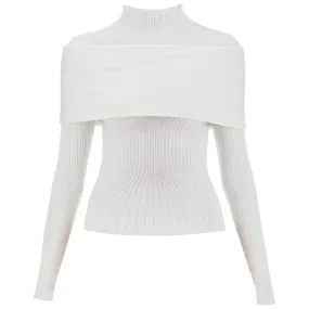 Mugler long-sleeved top with off-